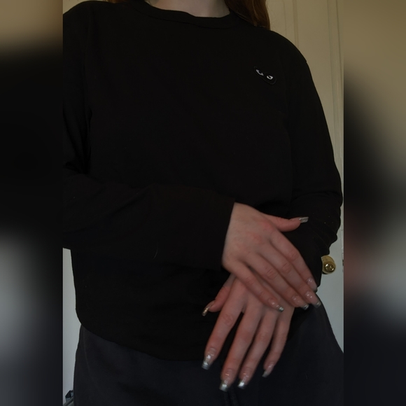 CDG Play black long sleeve - Picture 2 of 2